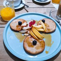 Pancakes at UNO Caffé Olistico in Bologna
