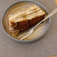 Quite tasty tiramisu at UNO Caffé Olistico in Bologna