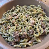 One of the veganized local dishes the server recommended - so good!  at UNO Caffé Olistico in Bologna