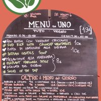 Daily menu  at UNO Caffé Olistico in Bologna