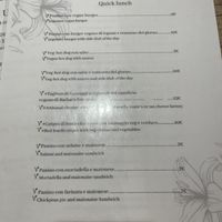 Menu  at UNO Caffé Olistico in Bologna