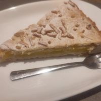 Torta della nonna (Italian custard tart) at UNO Caffé Olistico in Bologna