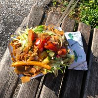 Vegan kapsalon  at Sam Döner Express in Zoetermeer