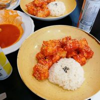 Tofu frito at Ondo Korean Kitchen in Porto