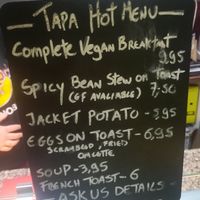 Menu at Tapa Coffee & Bakehouse - Minard Rd in Glasgow