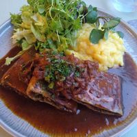 Vegan Maultaschen at Bellevue in Stuttgart