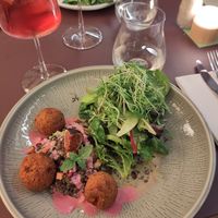 Linsensalat mit Falafel at Bellevue in Stuttgart