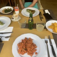 Pappa al pomodoro and penne pistachio, quiche for my friends  at Pasquale in Pontedera