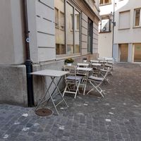 Outdoor seating at Song Pi Nong in Luzern