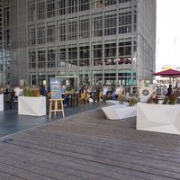 Outdoor seating at Le Piaf in Luzern