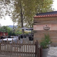 Terrasse at Fronteira Gastrobar Tapas Wines Gins in Valenca