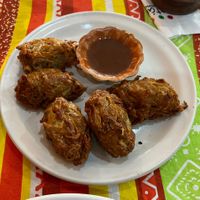 Onion Bhaji. Perfection!  at Mónica Restaurant Hindú in Oaxaca