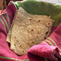 Softest Naan ever! It tastes better than it looks!  at Mónica Restaurant Hindú in Oaxaca