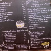 Menu  at Surf Corner Veggie Tapas Cafe in Lanzarote