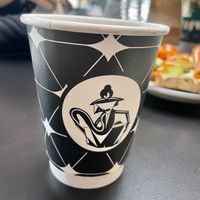 Pumpkin Spice Hot Chocolate with added real smashed pumpkin from the Smashed Pumpkin Latte  at Madame Zuzu's in Highland Park