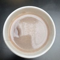 Pumpkin Spice Hot Chocolate with added real smashed pumpkin from the Smashed Pumpkin Latte  at Madame Zuzu's in Highland Park