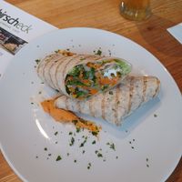 Vegan wrap at s'hirscheck in Hirschegg