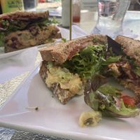 Half is the Monet the other the Dali   at Big Bear Bistro in Vail