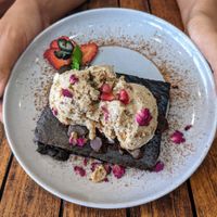Brownie at Hippocrates Healthy Eatery in Randwick