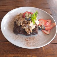 Brownie at Hippocrates Healthy Eatery in Randwick