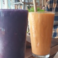 Oxytocin and Serotonin smoothies! at Hippocrates Healthy Eatery in Randwick