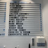 The vegan flavor options. Holy crap so many choices!   at Stella's Ice Cream - N 8th St in Boise