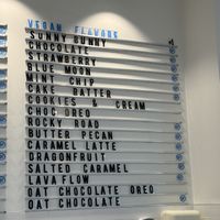 Huge vegan menu   at Stella's Ice Cream - N 8th St in Boise