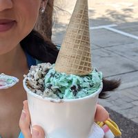 Mint chip, cookies n cream at Stella's Ice Cream - N 8th St in Boise