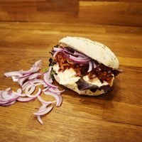 Vegan sandwich at Brotzeit in Barcelona