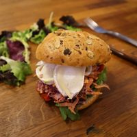 Vegetarian sandwich at Brotzeit in Barcelona