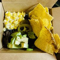 Nachos & beans   at Karibu Vegan Bar & Kitchen in Stroud