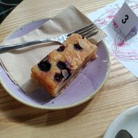 Blueberry Bakewell at The Hub at St Mary's in Lichfield