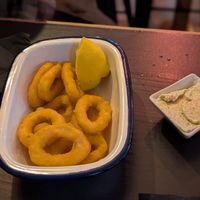 Calamares veganos at Cerveceria La Raposa in Oviedo