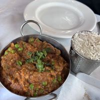 Sweet and sour baked eggplant   at Indian Oven in Columbus