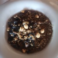 Vegan mushroom risotto at Quinta Do Furão in Santana