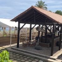 Traditional wine press  at Quinta Do Furão in Santana