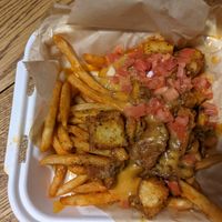 Vegan chronic poutine at Stella's Lounge in Grand Rapids