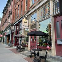 Entrance   at Doubleday Cafe in Cooperstown