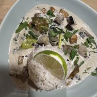 Green curry vegan  at Vathaitau in Vilnius