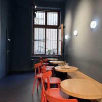 Inside seating .  at Brammibal's Donuts - Alexanderplatz in Berlin