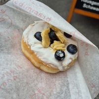 Blueberry cheesecake at Brammibal's Donuts - Alexanderplatz in Berlin