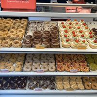 The offerings change each day  at Brammibal's Donuts - Alexanderplatz in Berlin
