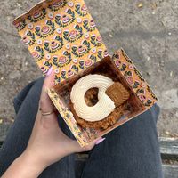 biscoff donut   at Brammibal's Donuts - Alexanderplatz in Berlin