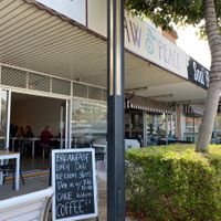 No peace for bovine mothers and their babies despite claims and signage. at Raw & Peace in Margate