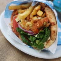 Vegan Pita at Mom's Kitchen in Kos