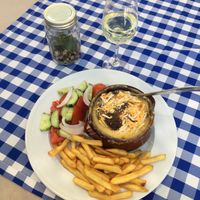 vegan moussaka  at Mom's Kitchen in Kos