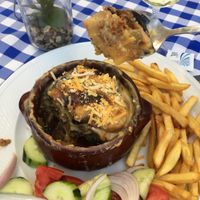 vegan moussaka  at Mom's Kitchen in Kos