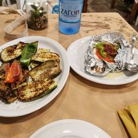 Grilled veggies and vegan feta at Mom's Kitchen in Kos