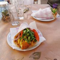 The best vegan pita ever!! at Mom's Kitchen in Kos