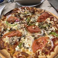 Vegetarian pizza 🍕   at Mom's Kitchen in Kos